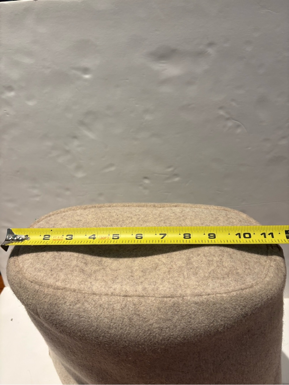 Banana Republic Cream Wool Blend Felt Shoulder Tote with wristlet. Classic! - Picture 11 of 11
